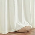 thumbnail image 2 of Curtainking Ivory Living Room Curtains Faux Silk 63 Inch Dupioni Curtains Light Filtering Curtains Rod Pocket Set 2 Panels, 2 of 9