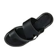 thumbnail image 2 of Flat Sandals For Women 2025 Wide Width,Sandals Women Dressy Summer Flat Comfortable Fashion Beach Slides Casual Dress Women's Sandals 2025 Black 9, 2 of 5
