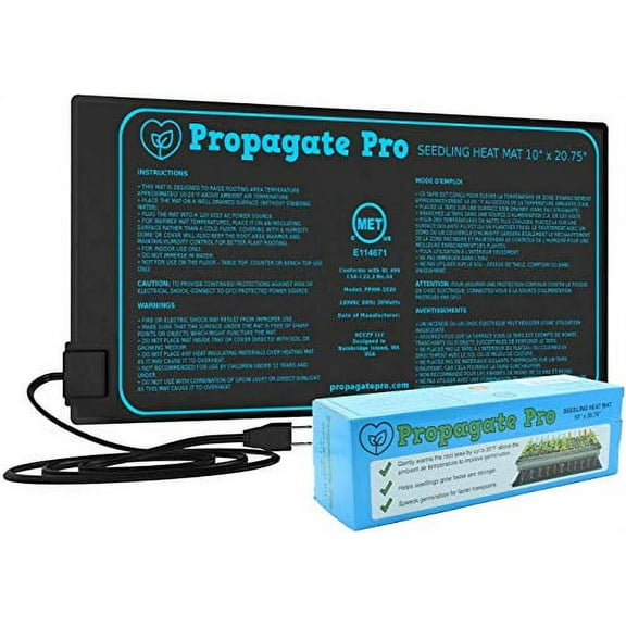 Propagate Pro 10"x 20" 1000W Seedling Heat Mat