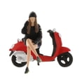 thumbnail image 1 of 1/64 resina niña sentada en diseño de motocicleta Dioram decorativa S Zulema mini figuras diorama Linda chica, 1 of 8
