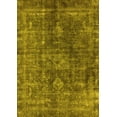 thumbnail image 1 of Ahgly Company Machine Washable Indoor Rectangle Oriental Yellow Industrial Area Rugs, 2' x 4', 1 of 4