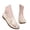 Beige, variant on Fishnet Hollow -On for Women Breathable Casual Summer Footwear with Low Heel & - Outsole