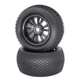 thumbnail image 2 of RC 1/8 Monster Truck Tires & Wheel Rims 17mm Hex for HSP HPI   Pack of 2, 2 of 9