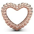 thumbnail image 2 of Pandora Beaded Rose-Gold Open Heart Charm, 2 of 3