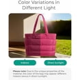 thumbnail image 3 of Tote Bag for Women, Lightweight Puffy Tote Bag with Compartments Shoulder Bag Handbag for Travel, Work, Gym, 3 of 7