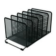 thumbnail image 2 of Deluxe Mesh 5-Section Letter - Legal Size Capacity 14.63 in. x 8.13 in. x 7.5 in. Stacking Sorter - Black, 2 of 2
