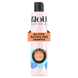 NOU No Strip Sulfate Free Shampoo, for Kinky, Curly & Coily Hair