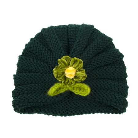 

BIZIZA Baby Hats Toddler Knitted Cute Beanie Knitted Caps Cartoon Print for 6M-3Y Child Green One size