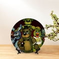 thumbnail image 3 of Lsque Five Nights At Freddy'S Pattern Ceramic Decorative Plate Decorative Plates with Display Stand Personalized Porcelain Plate Ceramic Ornaments for Wall Hanging Decoration-8in, 3 of 6
