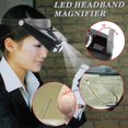thumbnail image 4 of Sincero Lupa con Diadema Relojero Lupa Manos Libres con Luz Lupa con Auriculares Lupa con Luz LED, para Relojero, Joyero, Lectura, 4 of 5