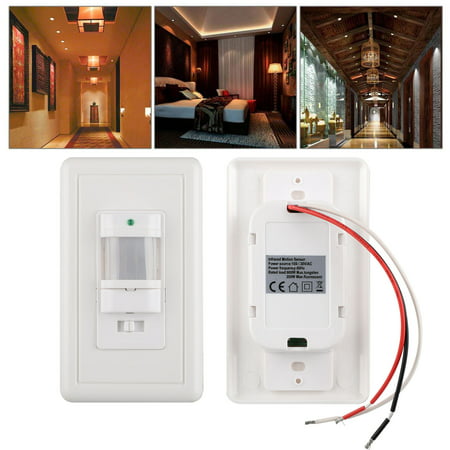 EEEkit  Motion Sensor Switch,  Occupancy Vacancy Sensor Light Switch, PIR Passive Infrared Sensor, Occupancy Sensor Wall Switch ,Neutral Wire Required, Single Pole, White, Adjustable