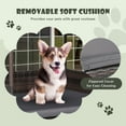 thumbnail image 6 of Gymax Wicker Dog House w/ Cushion Lounge Raised Rattan Bed for Indoor/Outdoor Grey, 6 of 9