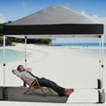 thumbnail image 7 of 10x10ft/8x8ft Pop Up Canopy Tent,Instant Portable Shelter w/3 Adjustable Heights,Wheeled Bag,8 Stakes,4 Ropes,Portable Shelter for Events Parties Camping, 7 of 7