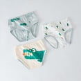 thumbnail image 2 of Caqnni Boys All Cotton Briefs Underwear Toddler Panties Trained Pants for Boys size:2-3T 3-4T 4-5T 5-6years 7-8years Grey，130, 2 of 4