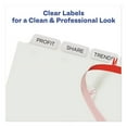 thumbnail image 3 of "Print And Apply Index Maker Clear Label Dividers, 8 White Tabs, Letter | Bundle of 2 Sets", 3 of 5