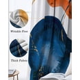 thumbnail image 3 of Orange Blue Boho Blackout Curtains for Bedroom Living Room Darkening Curtains 63 Inches Long Ethnic Abstract Geometric Striped Window Curtain 2 Panels Set Window Treatment Grommet Drapes 42"x63", 3 of 9