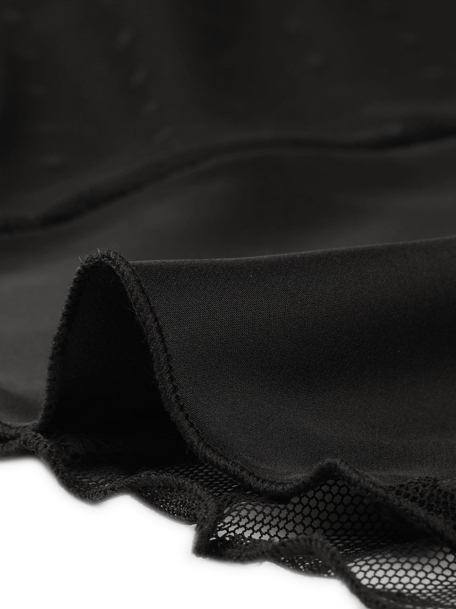 NOMADIC NOOK Women's 2 Pack Satin Babydoll Lingerie Mesh-Inset Sweet Mini Chemise Nightgown Medium 2 Packs Black Red