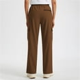 thumbnail image 5 of Tdoqot Womens Cargo Pants Waterproof- Casual Relaxed Fit Wide Leg Elastic Waist Hiking pants Brown Size L, 5 of 8