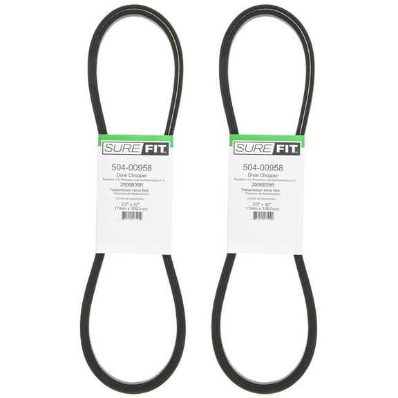 SureFit Engine To Transmission Drive Belt Dixie Chopper 2006B39R V Super II 2PK
