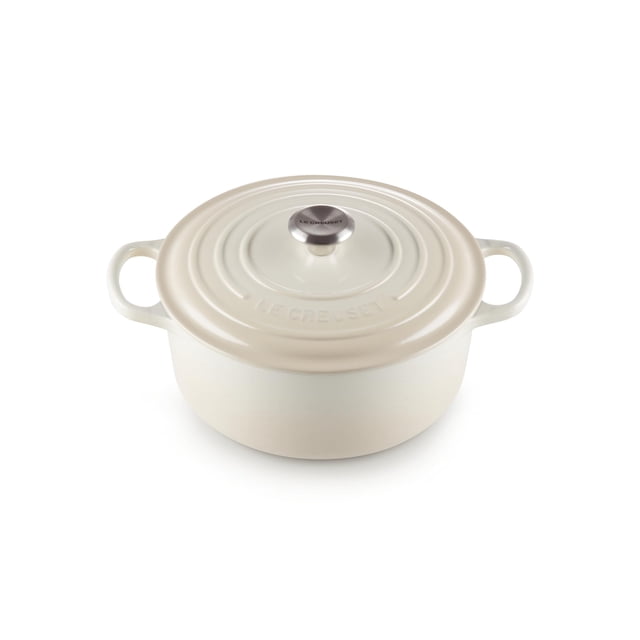 Merengue Dutch Oven Le Creuset de hierro fundido esmaltado Signature de 5.5 litros