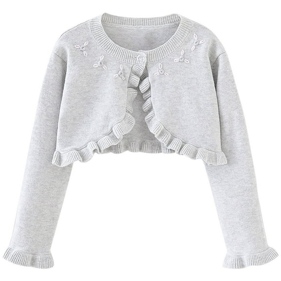 GigrtiJin Toddler Girls Cardigan Long Sleeves Sweater Coats Toddler Kids Lightweight Knit Button down Cozy Sweater