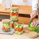 thumbnail image 4 of Juego de tarros de vidrio para almacenamiento de alimentos ComSaf 750 ml (25 oz) x 6 con tapas, 4 of 9