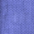 thumbnail image 1 of Ahgly Company Indoor Square Oriental Blue Industrial Area Rugs, 3' Square, 1 of 4
