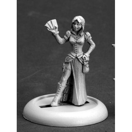 Reaper Miniatures Female Huckster #59025 Savage Worlds Unpainted RPG Mini (World Best Figure Female)