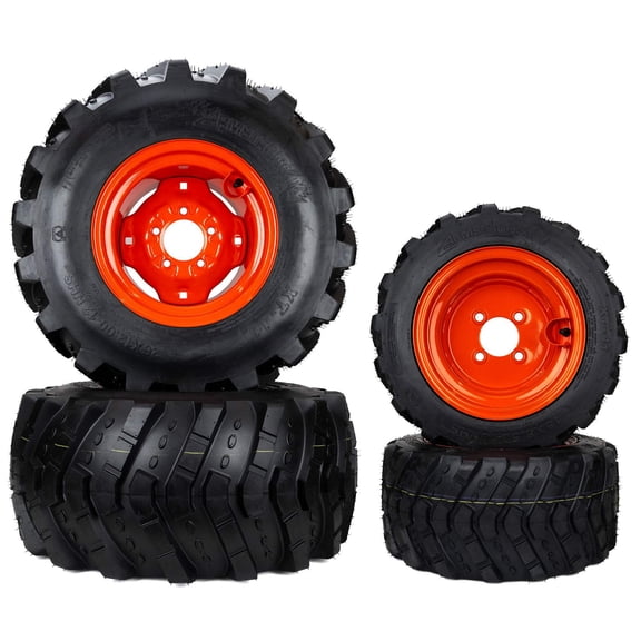 (4) Aggressive Tire Assm 26x12.00-12 18x8.50-10 Kubota K2561-17610 K2581-18610