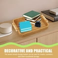thumbnail image 3 of Imitation Rattan Tray Woven Hand Basket for Storage Gift Baskets Hamper Bread Manual Serving Decorative Trays Food, 3 of 5