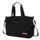 thumbnail image 2 of Bolsa Bolsos de hombro vintage de mano grande de lona simple para mujer (negro) Likrtyny Para Estrenar, 2 of 7
