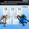 thumbnail image 2 of 6 Pack 8 - 10 Gallon Standard Dust Bag,VDBM,Replacement for Vacmaster 8-10 Gallon Wet/Dry Vacuum Cleaners, 2 of 6