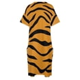 thumbnail image 4 of Tiger Stripes Loose Pocket Dress woman dress summer woman dress 2025, 4 of 6