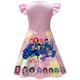 thumbnail image 3 of Girls One Piece Summer Dress Role Play Dress Girl's A-line Dress Kpop Demon Hunters Suit Pop Singer for 5-12 Years Kids Great Gifts for Girls#Hot Pink 130, 3 of 4