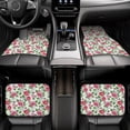 thumbnail image 5 of Balery Flower Pattern 4-Piece Floor Mats, Heavy-Duty Rubber Liners, Anti-Slip Design, All-Season Automotive Protection, Vehicles, Cars, Trucks, and SUVs, 5 of 5