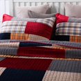 thumbnail image 2 of Set de edredón Secgo Imports Velvet King Size rojo y negro, 2 of 6