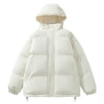 thumbnail image 1 of Puntoco Chaqueta De Abrigo Ajustada Con Capucha Y Cordón Cosido Para Hombre, 1 of 2