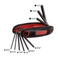 thumbnail image 4 of Unique Bargains 2pcs Folding Hex Key Wrench 5/64"-1/4" SAE 9 in 1 Portable Hex Key Wrenches Set for Basic Home Repair, 4 of 7