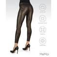 thumbnail image 6 of SlimMe Metallic High Waist Shaping Leggings - Womens - Female (Q1/Q2, Black/Gold), 6 of 7