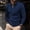 Navy, variant on Zylanna Men's Long Sleeve Polo Shirts with Chest Pocket, Solid Slim Fit Spring Fall Turndown Collar Casual Pullover Tops for Man Beige