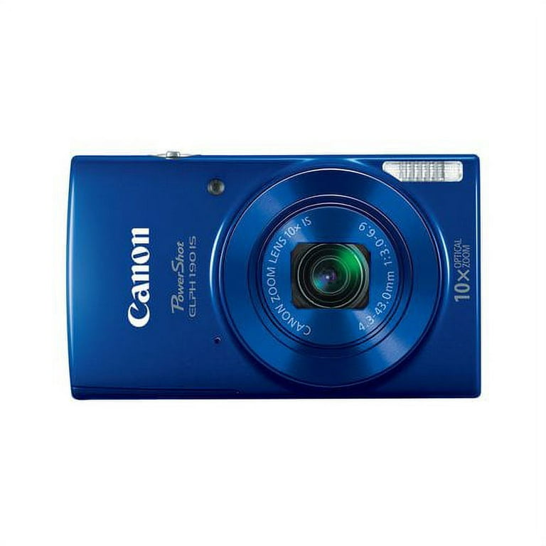 Canon PowerShot ELPH 190 IS Digital Camera (Blue) 