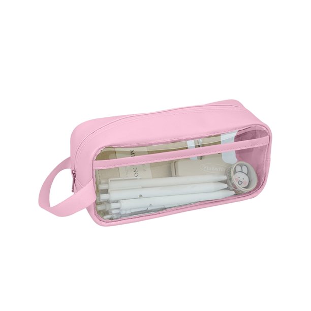 Estuche de malla VALSEEL para lápices, estuche transparente para bolígrafos, estuche para marcadores, organizador multifunción, estuche transparente, bolsa de maquillaje, regalo para oficina,