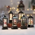 thumbnail image 3 of Christmas Snow Globe Lantern Crystal Sparkling Christmas Tree Gift Set Illuminated Lantern Holiday Season Decorations, 3 of 6