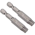 thumbnail image 1 of shiyou-2 Pcs T45 Magnetic Torx Screwdriver Bits, 1/4 Inch Hex Shank 2-inch Length S2 Security Tamper Proof Screw Driver Kit Tools, 1 of 4