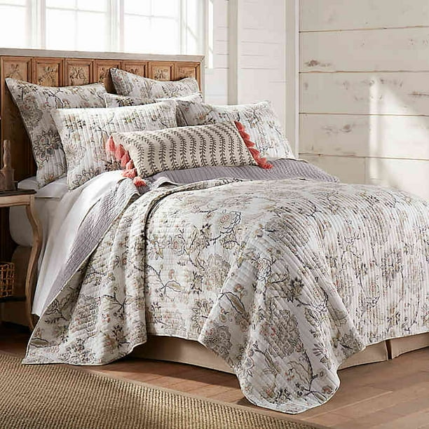 Bee & Willow Home Terra Rosa Reversible Full/Queen Quilt Set in Blush