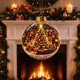 thumbnail image 2 of 1 Pc Lighted Christmas Diorama Ornament, Clear Acrylic Story Ball with Warm LED, Holiday Tree Hanging Decor, Magical Xmas Gift 3.94in, 2 of 7