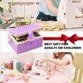 thumbnail image 4 of Medium Sewing Box with Kit Accessories Sewing Basket Organizer with Supplies DIY Sewing Kits for Adults, Purple Polka Dots, 4 of 5