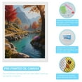 thumbnail image 3 of Diamond Art Kits for Adults - Autumn River Serene Mountain View 5d Diamond Painting for Adults, Diamond Art for Adults Beginners, Frameless Diamond Painting Kits for Adults for Home Wall Decor, 3 of 7