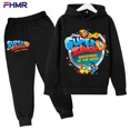thumbnail image 2 of Conjuntos de sudadera y pantalones con capucha para niños de 4 a 14 años de Super Zings, ropa nueva de otoño para bebés, sudadera informal para niños pequeños, ropa para niños, 2 of 4