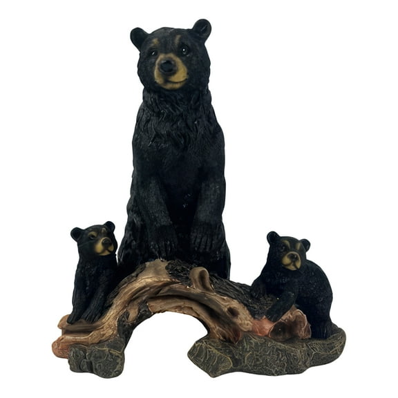FC Design 7"H Bear with 2 Cubs Crossing Bridge Figurine Statue Sculpture Ornament Decoration Home/Room Decor and Unique Gift Ideas for Housewarming, Holidays and Birthdays